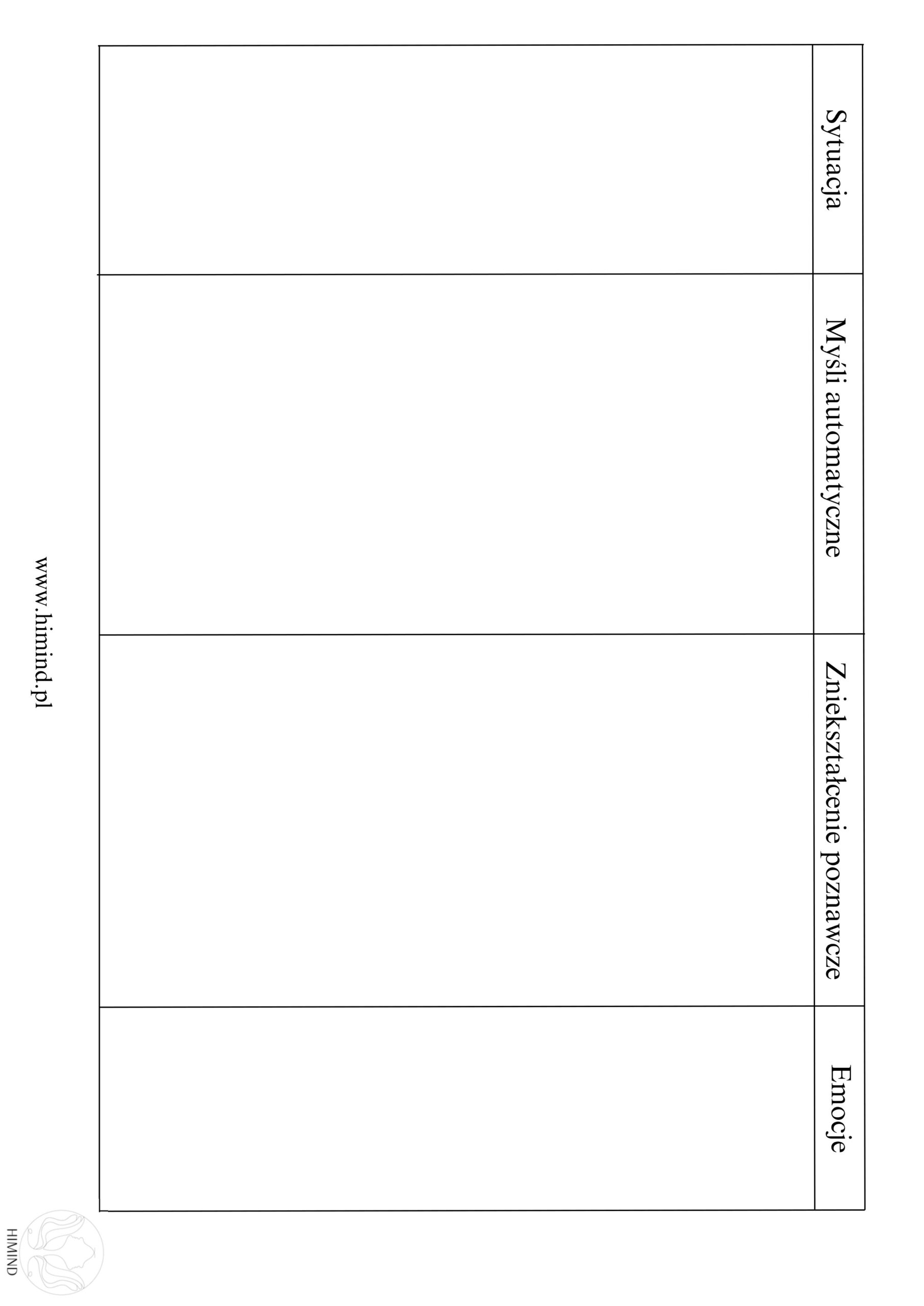 Teczka pracy psychoterapeuty CBT 4 Teczka pracy psychoterapeuty CBT - obrazek 4