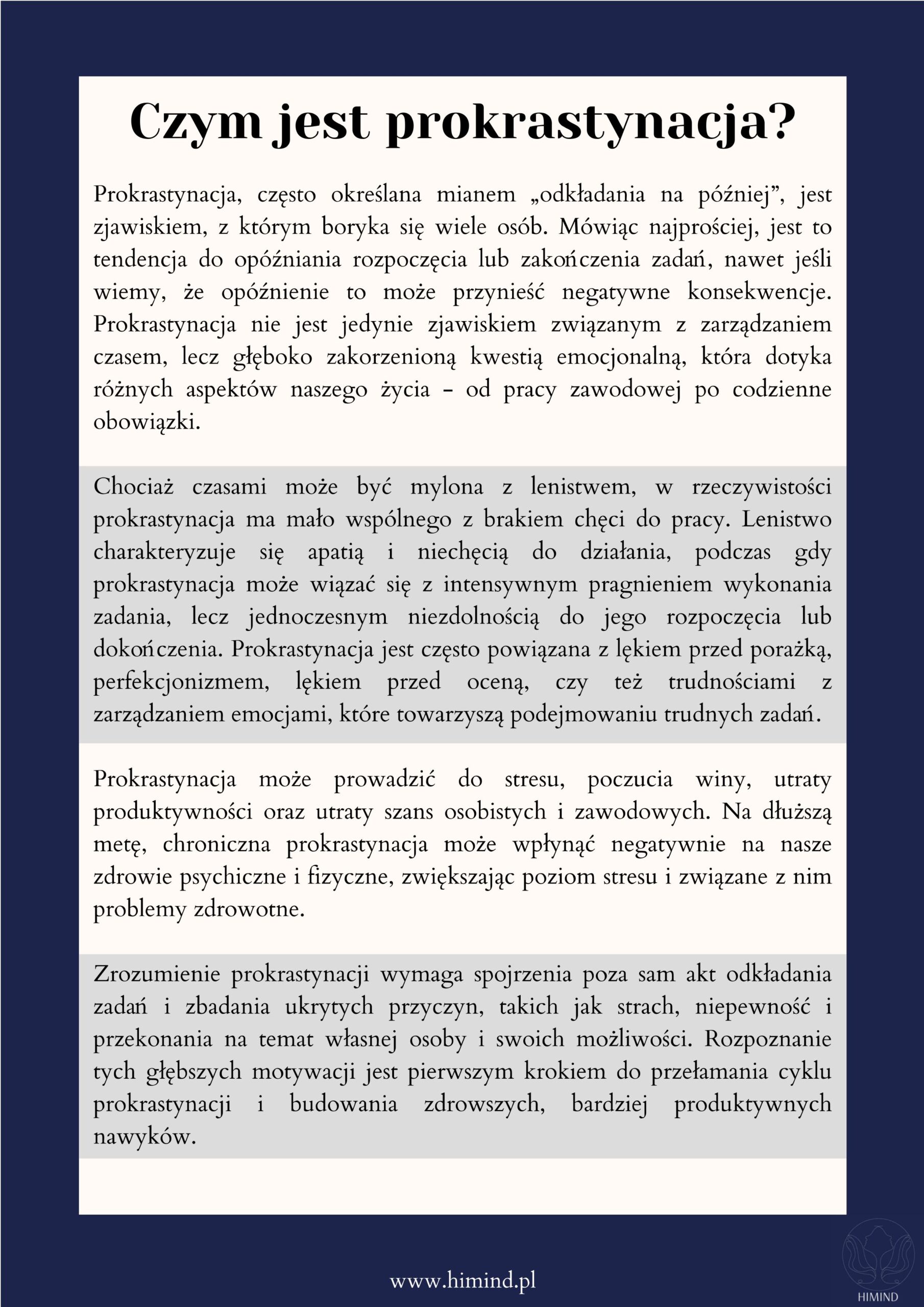 Prokrastynacja - workbook 2 Prokrastynacja - workbook - obrazek 2