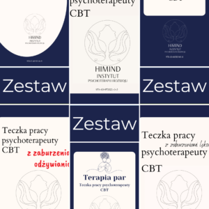 Zestaw 6 Teczek pracy psychoterapeuty CBT
